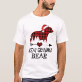 Opa Beer Kerstmis Pajama Red Pset Buffalo Fa T-shirt (Voorkant)