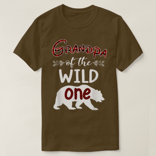 Opa Beer van de Wilde 1 Rood Play Funny 1st b T-shirt (Design voorkant)