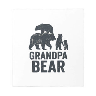Opa Beer Vintage Gravure Familie Beer T-shirt D Notitieblok