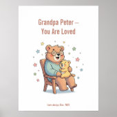 Opa Beer Wenskaart Poster (Voorkant)