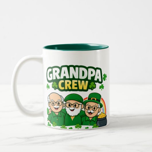 Opa Bemanning Tweekleurige Koffiemok (Links)