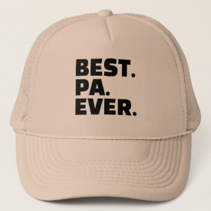 Opa Best Pa Ever Bold Typografie Trucker Pet
