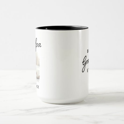 Opa Beste Ooit Foto Vastgestelde Datum Mok (Midden)