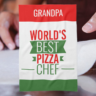 Opa - Beste Pizzakok ter Wereld Theedoek