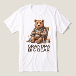Opa Big Bear Trendy Ontwerp Tri-Blend Shirt