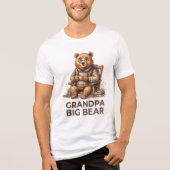 Opa Big Bear Trendy Ontwerp Tri-Blend Shirt (Voorkant)