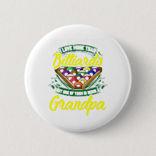 Opa Biljart Pool Speler Zal Stick Papa G Ronde Button 5,7 Cm