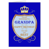 Opa Birthday met Shield (Voorkant)