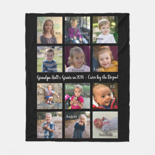 Opa Blanket, voeg foto's toe! Fleece Deken