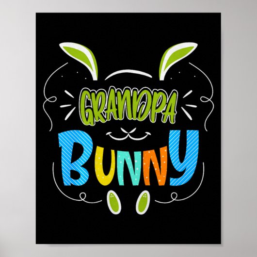 Opa Bunny Premium Tri-blend _1 Poster (Voorkant)