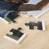 Opa cadeau 6 Fotocollage Vaderdag Gift Legpuzzel (Zijkant)