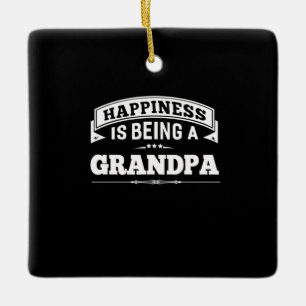 Opa cadeau Gelukkig om opa te zijn Keramisch Ornament