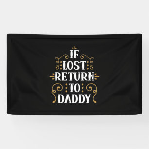 Opa Cadeau Indien Verloren Retourneer Aan Papa Spandoek