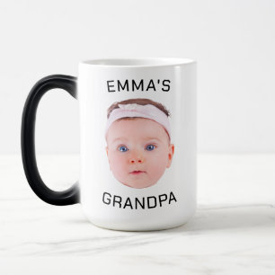 Opa Cadeau Mok, Aangepaste Baby Gezicht, Foto Cade Magische Mok