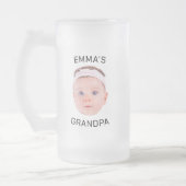 Opa Cadeau Mok, Aangepaste Baby Gezicht, Foto Cade Matglas Bierpul (Links)