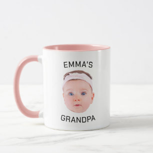 Opa Cadeau Mok, Aangepaste Baby Gezicht, Foto Cade Mok