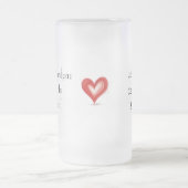 Opa-cadeau van achterkleinkinderen, matglas bierpul (Center)