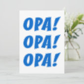 Opa Celebration General Party Kaart (Staand voorkant)