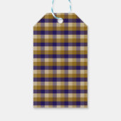 Opa Chic Plaid Sneeuw Gezellige Winter Bruiloft Do Cadeaulabel (Achterkant)