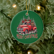 Opa Chique Vrachtwagen Kerst Ornament