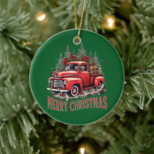 Opa Chique  Vrachtwagen Kerst Ornament (Boom)