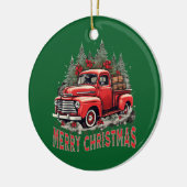Opa Chique  Vrachtwagen Kerst Ornament (Links)