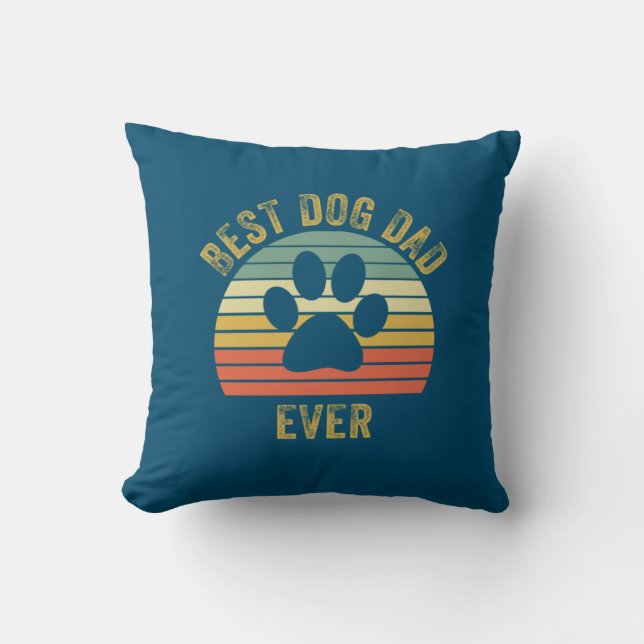 Opa citaten | Beste hond papa ooit Kussen (Voorkant)