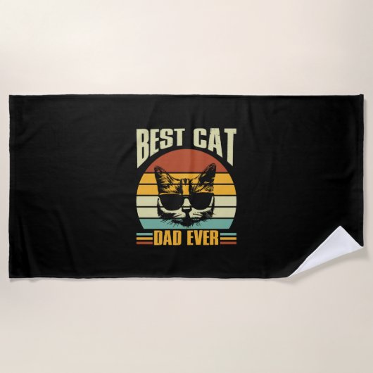 Opa citaten | Beste kattenvader ooit Strandlaken (Voorkant)