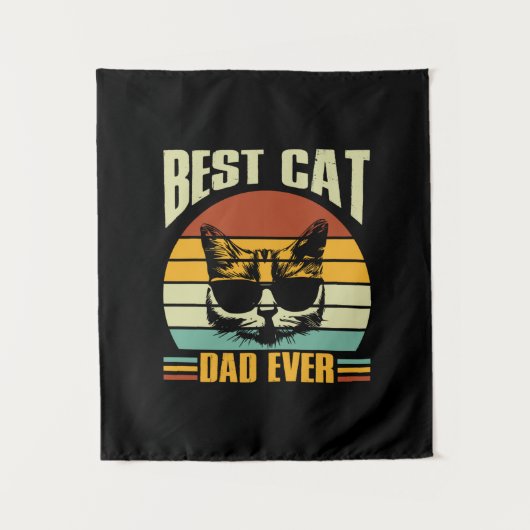 Opa citaten | Beste kattenvader ooit Wandkleed (Voorkant)