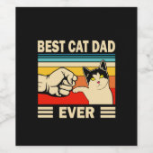 Opa citaten | Beste kattenvader ooit Wijn Etiket (Enkel label)