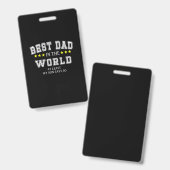 Opa citaten | Beste papa van de wereld Badge (Voor- en achterkant)