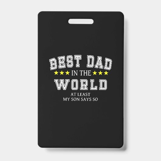 Opa citaten | Beste papa van de wereld Badge (Voorzijde)