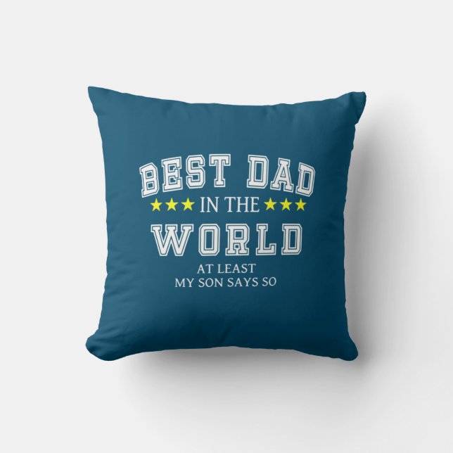 Opa citaten | Beste vader van de wereld Kussen (Voorkant)