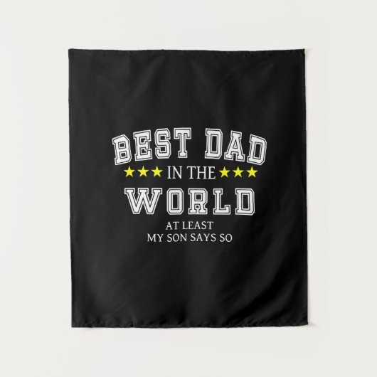 Opa citaten | Beste vader van de wereld Wandkleed (Voorkant)