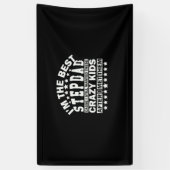 Opa citaten | Ik ben de beste stiefvader Spandoek (Verticaal)