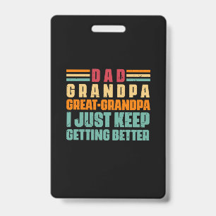 Opa citaten Vader geweldige opa Badge