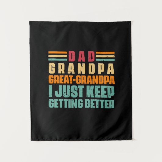 Opa citaten | Vader geweldige opa Wandkleed (Voorkant)