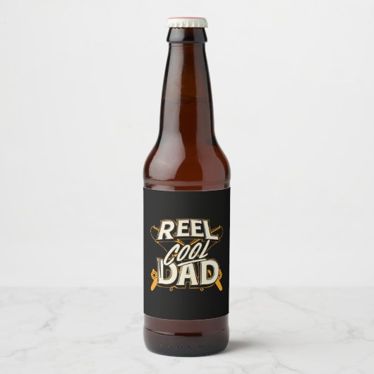 Opa citaten | Vissen Cool Papa Bier Etiket (Voorkant)