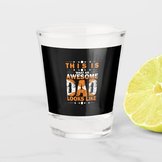 Opa citaten | Wat een geweldige vader Shot Glas (Voorkant)