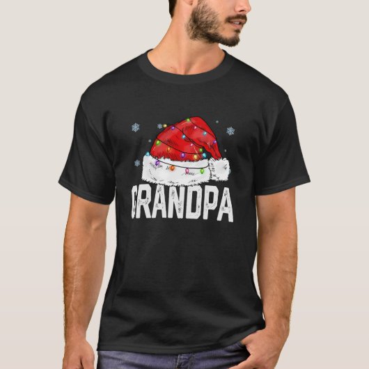Opa Claus Grappige Xmas Familie Matching Opa C T-shirt (Voorkant)