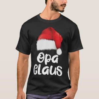 Opa Claus Kerstmis Familie Matching Santa Hat Paja T-shirt