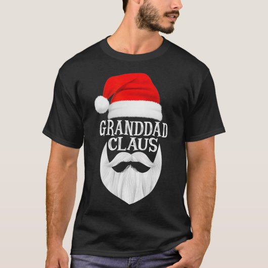 Opa Claus Santa Family Matching met kerstpaj T-shirt (Voorkant)
