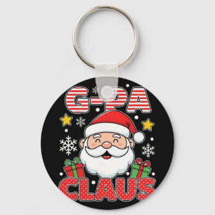 Opa Claus T-shirt Groepscadeaus Overeenkomende Fam Sleutelhanger