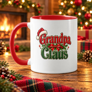 Opa Claus Vintage Kerstkoffie Mok