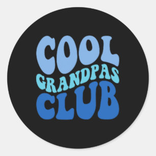 Opa Club Beste Opa Ever Vaders Dag Pocket Ronde Sticker