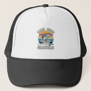 Opa-coole opa-vis vintage zonsondergang T-shirt_1 Trucker Pet