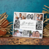 Opa dankbaar voor elk moment fotocollage fotoplaat (Zijkant)