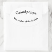 Opa de coolste van de Grands sticker (Tas)