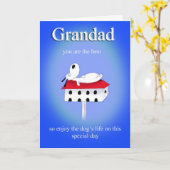 Opa, de kaart van de vadersdag (Gele Bloem)