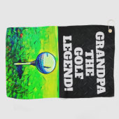 Opa de Legend Funny Smack Talk Sports Golfhanddoek (Horizontaal)